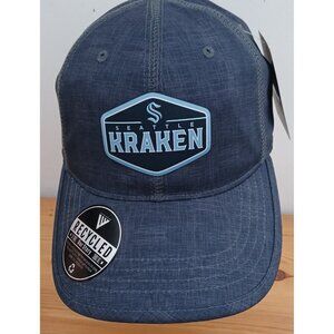 Seattle Kraken NHL Levelware Blue Adjustable Hat NEW